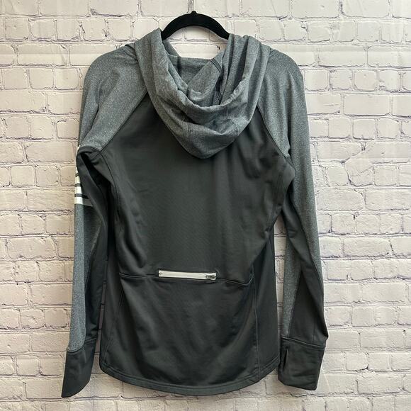 PINK Victorias Secret Ultimate Collection Hoodie Gray Pullover Thumb Holes Large - Picture 7 of 12